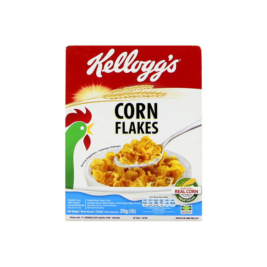Corn Flake Breakfast Cereal Box 25g Shopee Malaysia