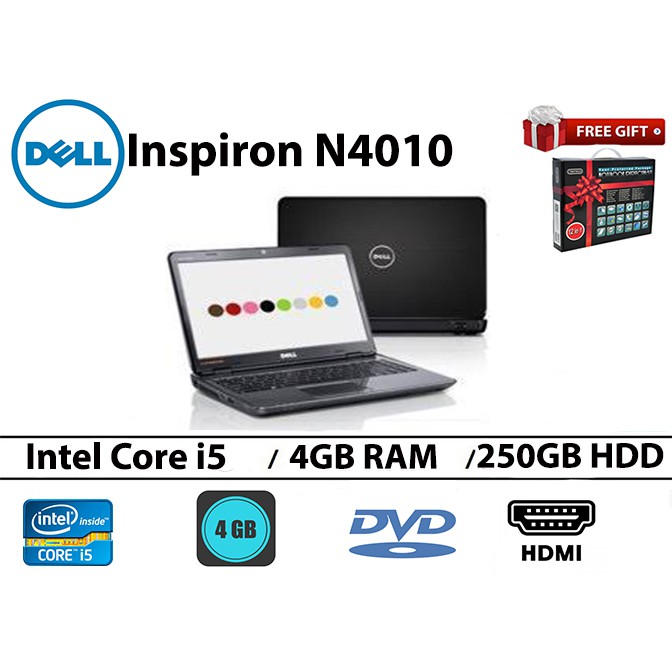 Dell Inspiron N4010 Intel Core I5 4gb Ram 500gb Hdd 14 Inch Shopee Malaysia 4290