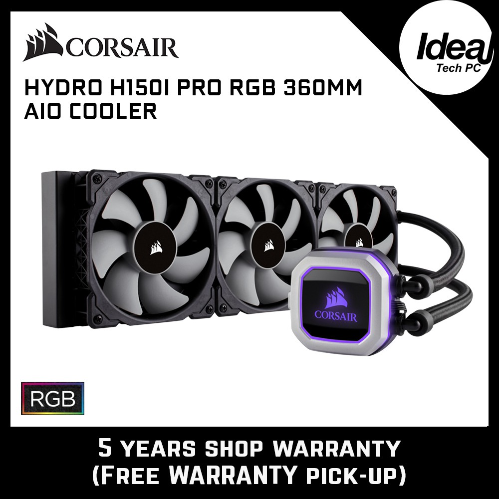 H150i pro rgb 360mm liquid best sale cpu cooler