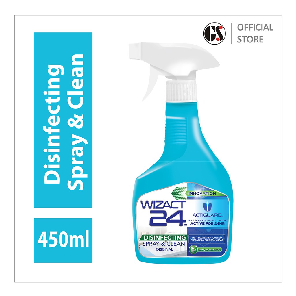 WIZACT 24™ Disinfecting Spray & Clean 450ml | Shopee Malaysia