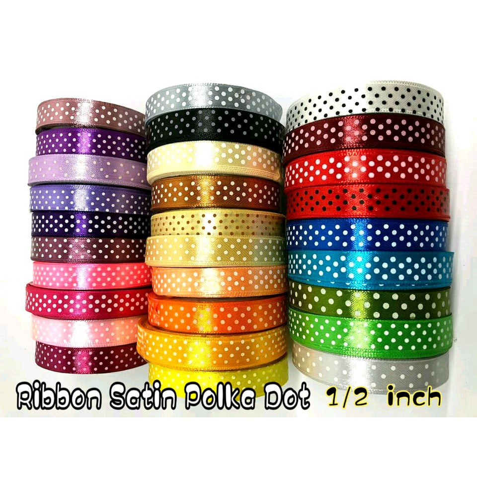 Satin polka dot best sale ribbon