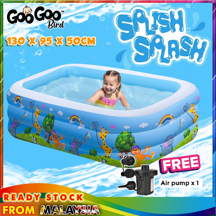 GooGoo Bird 1.3M 3 Layer Inflatable Swimming Pool Beach Crab Cartoon ...