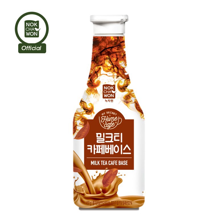 NOKCHAWON Korean Milk Tea Cafe Base (Syrup) 450g / Real Milk Tea Syrup Shopee Malaysia