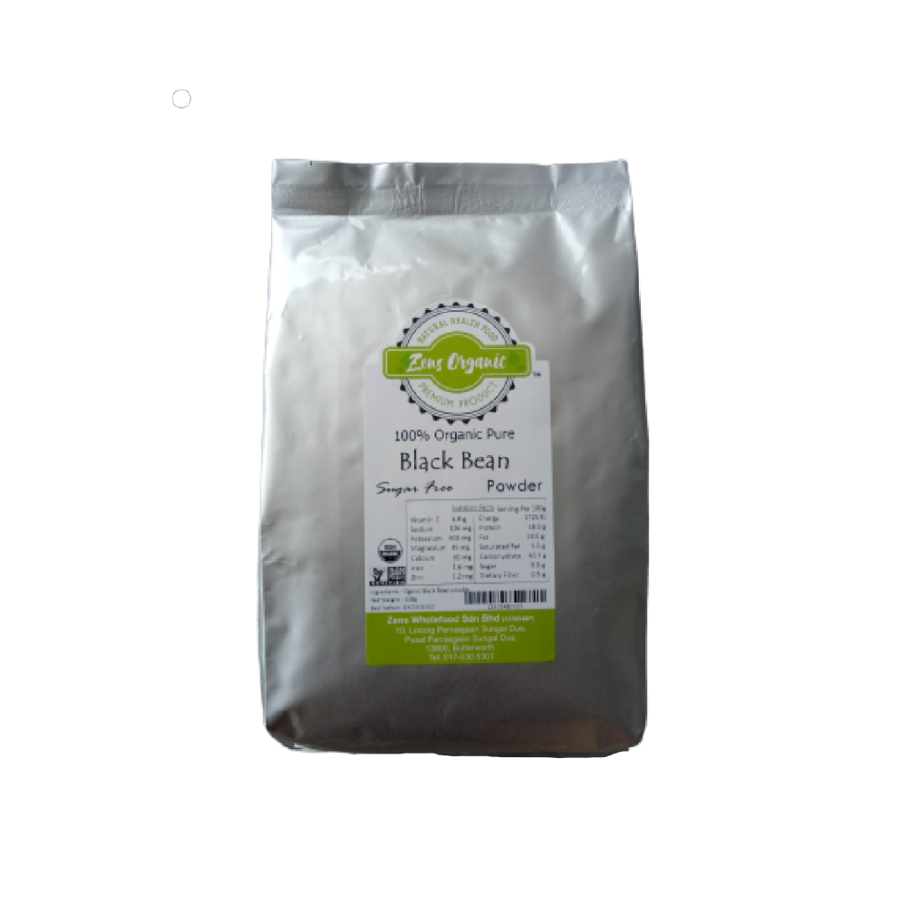 Zens Organic 100% Pure Black Bean Powder 500g (No Sugar) | Shopee Malaysia