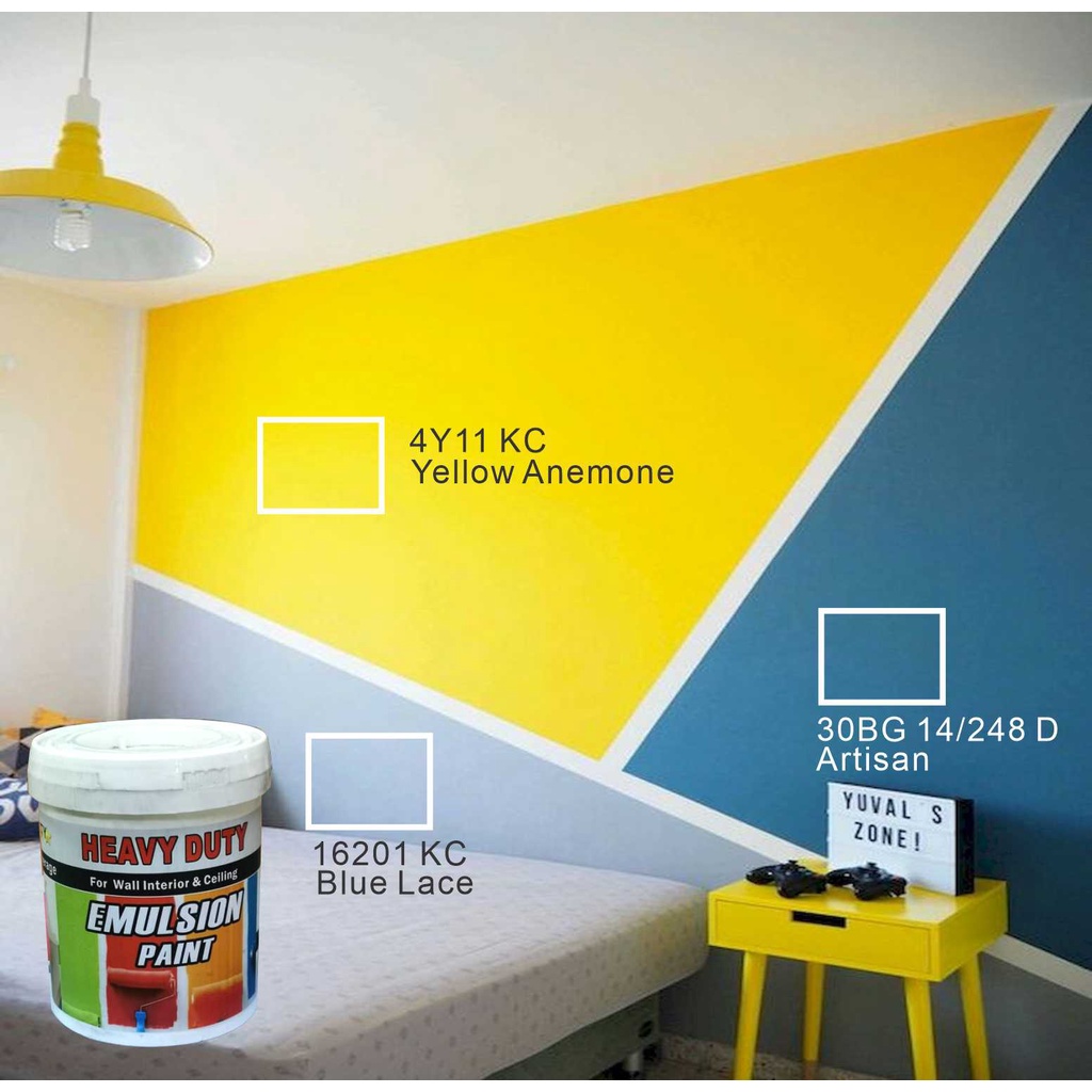 🔥READY STOCK🔥 1L EMULSION PAINT ( HEAVY DUTY ) Interior White Wall