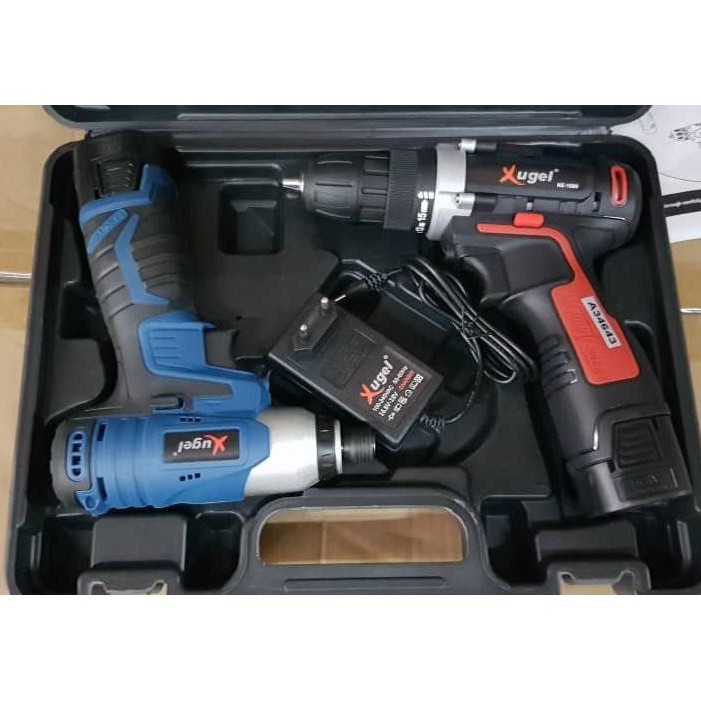 Xugel ke1680 16.8v 3mode cordless drill Kugel 16.8v impact Wrench cssht Shopee Malaysia