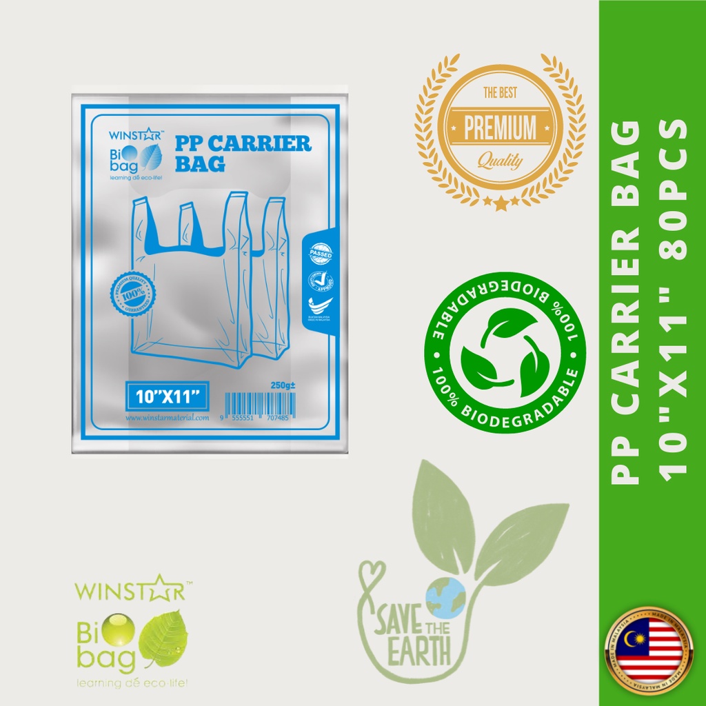 BEG PLASTIK TRANSPARENT TEBAL | WINSTAR PP CARRIER BAG 250G TRANSPARENT ...
