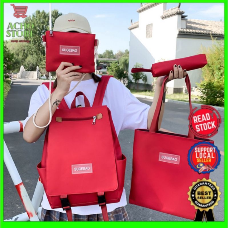 💥 New Design 💥 Elegent SugeBag Backpack 4 in 1 Backpack Set Women ...