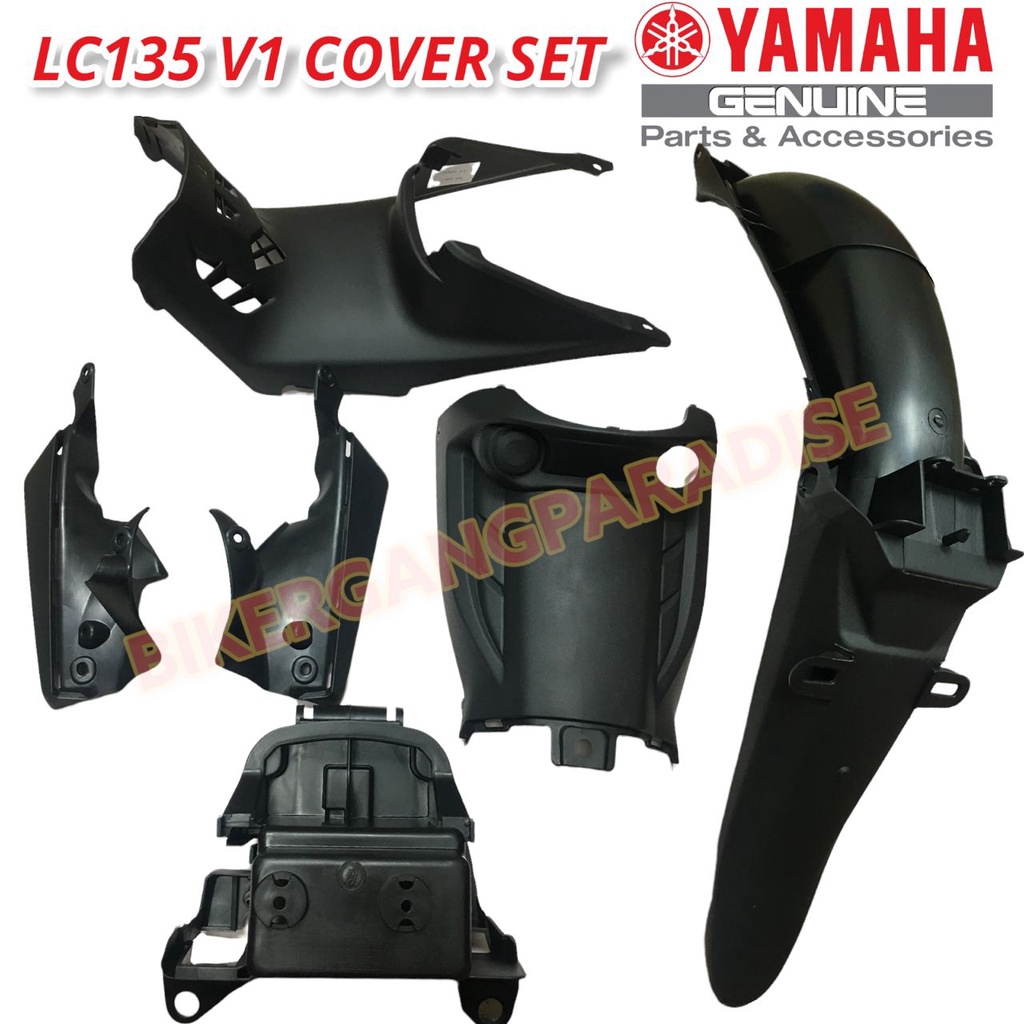 YAMAHA FULL SET HLD INNER COVER SET LC135 V1 / DEMAK EVOZ 6PCS BLACK ...
