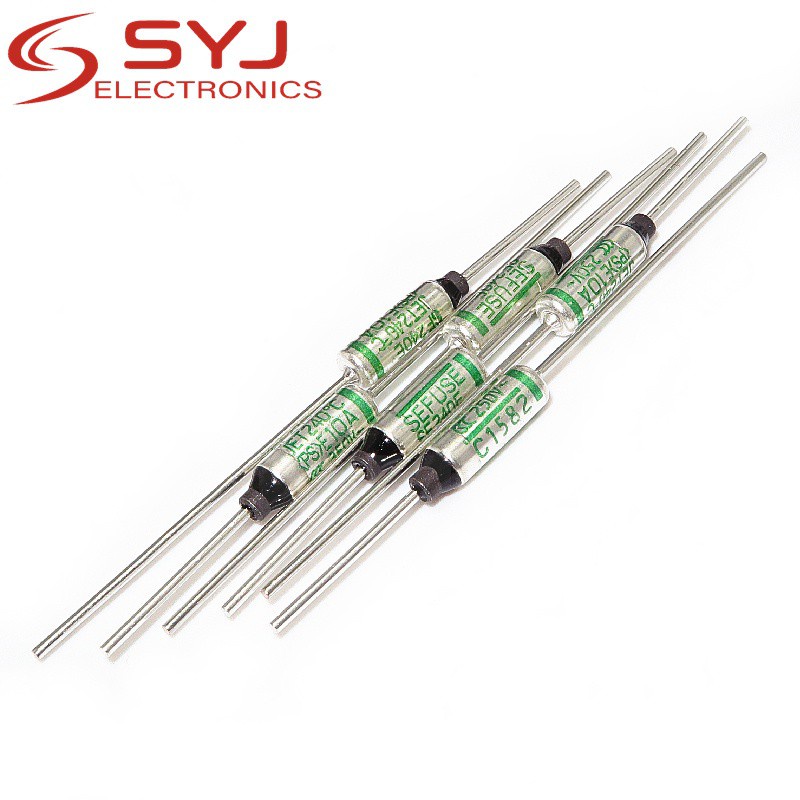 10pcs/lot SF240E Cutoffs Thermal Fuse SF240 240C 240 Celsius Degree 10A ...