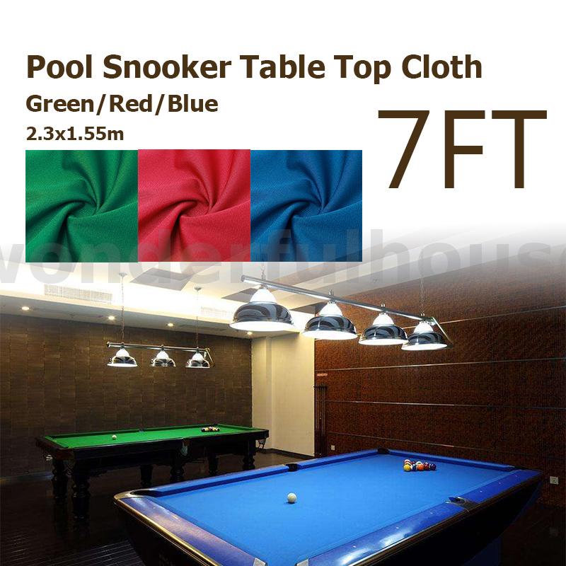 2.3x1.55m Deluxe Worsted Pool Table Cloth For 7ft Table High Speed