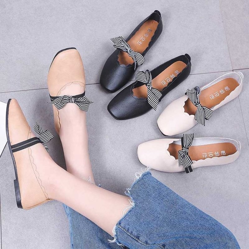 Comfortable cute black hot sale work shoes