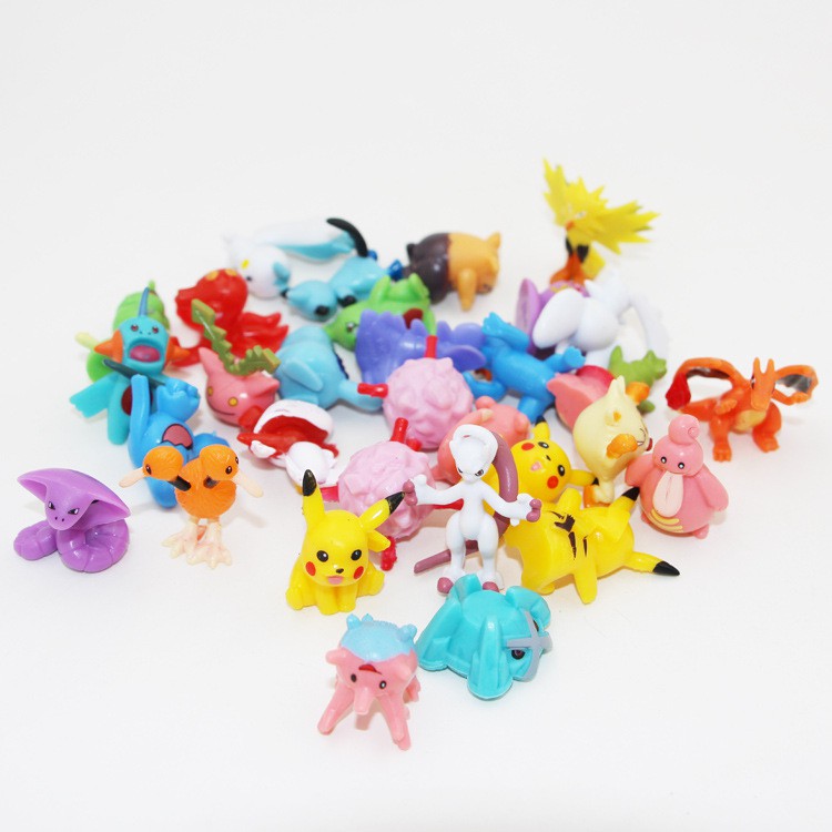 48pcs/set 96pcs/set Cute Mini Pokemon Doll Action Figures Pokémon ...