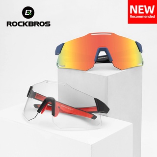 ROCKBROS Mountain Bike Glasses for Men Cycling Glasses with Interchangeable  Polarized + Photochromic Lenses Sport Sunglasses