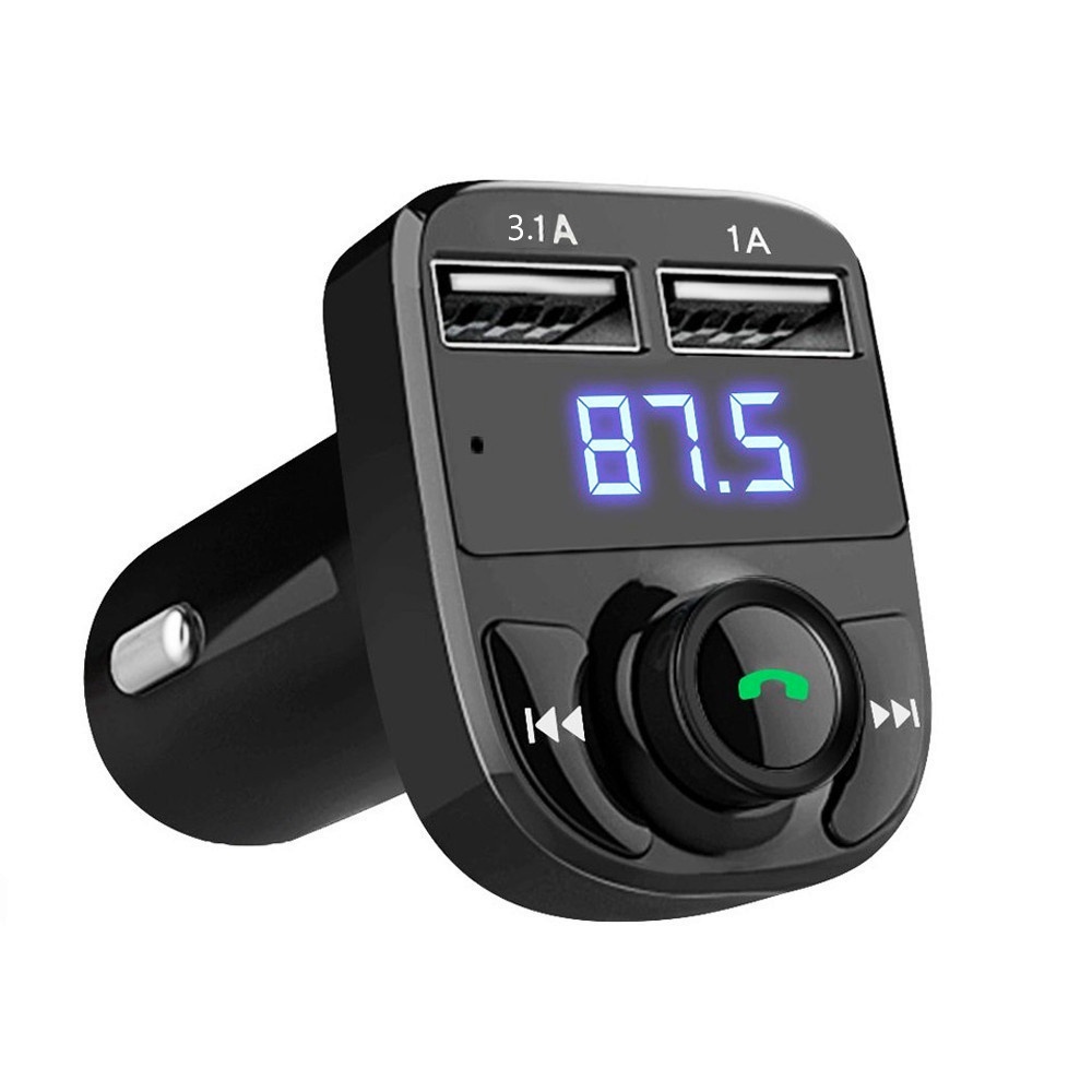 X8 FM Transmitter Aux Modulator BT Handsfree Car Kit Car Audio MP3