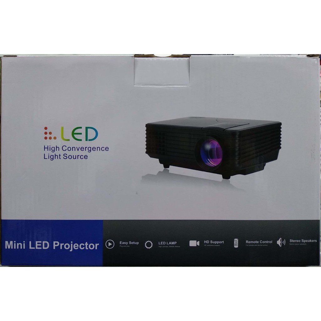 HIGH CONVERGENCE LIGHT SOURCE MINI LED PROJECTOR Shopee Malaysia
