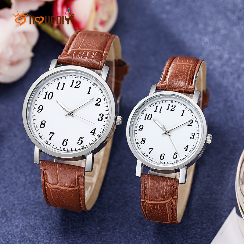 Couple watches leather discount belt