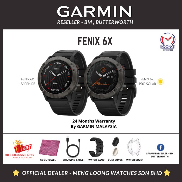 Garmin fenix 6X Pro Solar Multisport GPS Watch