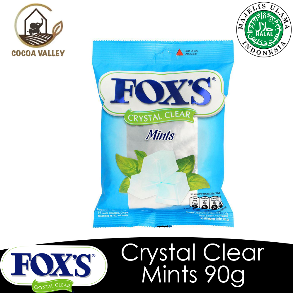 Fox's Crystal Clear Mints Candy 90g (Made in Indonesia) | Shopee Malaysia