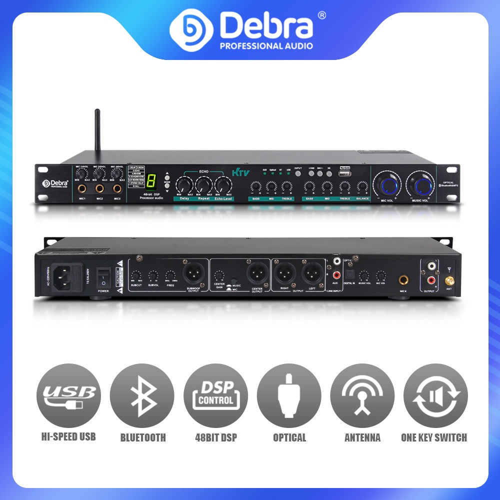 Debra E-270 Digital Sound System Professional Karaoke Audio Processor ...