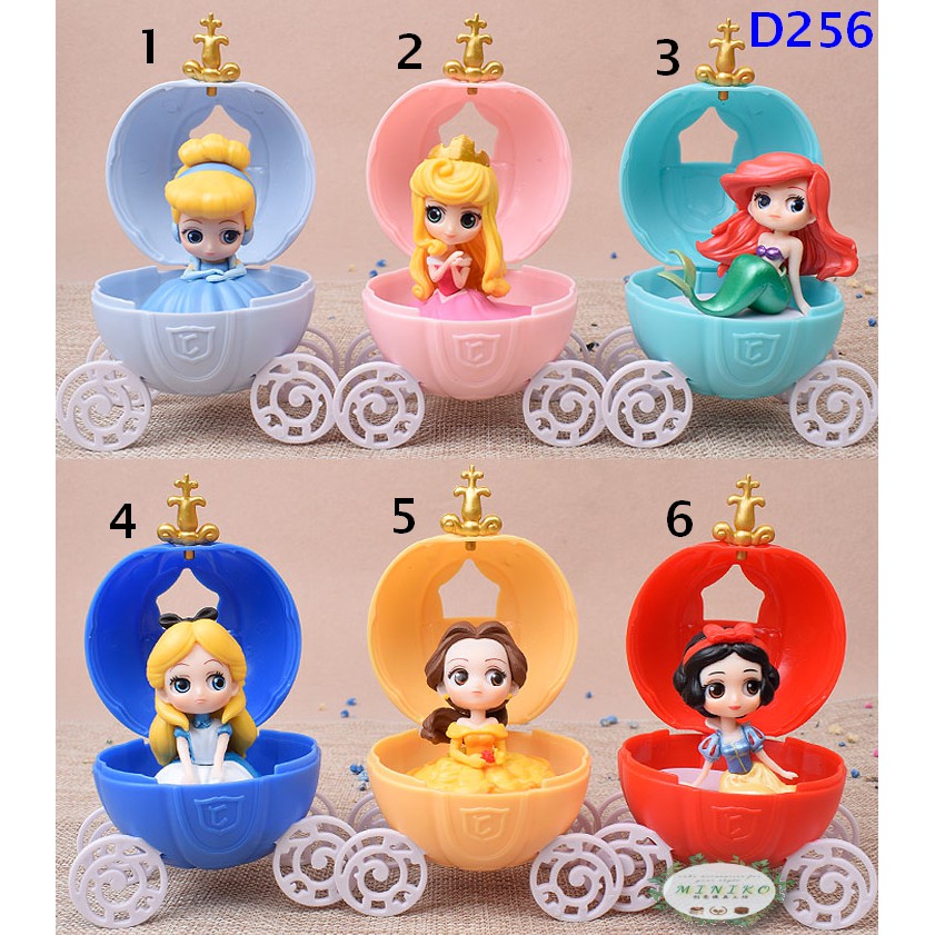 Capsule Princess Cake Decoration*Stocks KL*Snow White Belle Mermaid ...