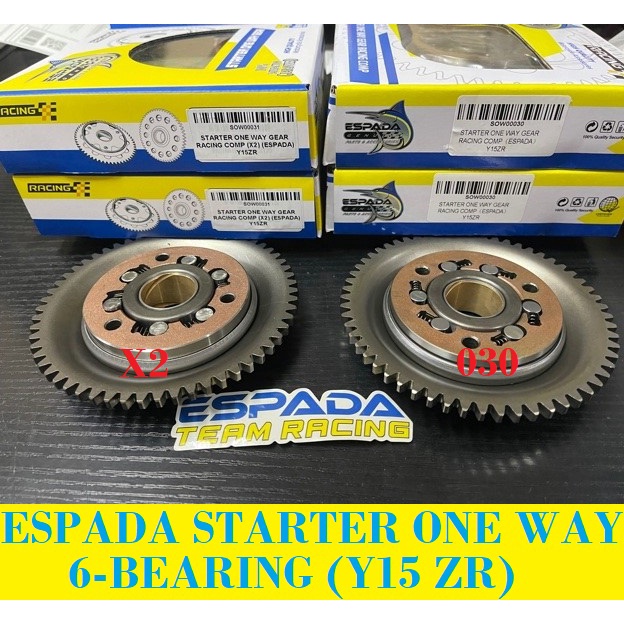 ESPADA Y15 6 BEARING STARTER ONE WAY & GEAR COMP. SET 2 MODEL(UPGRADE