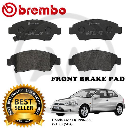 2000 honda civic brake outlet pads