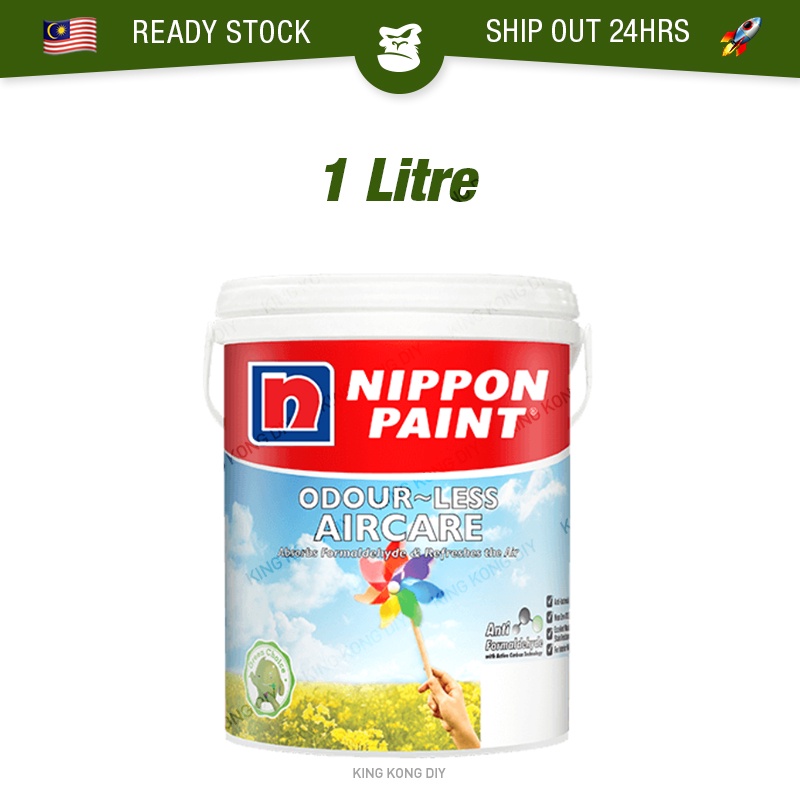 1L NIPPON PAINT Odourless Aircare Odourless Air Care Interior Wall Low