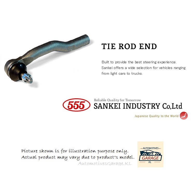 555 (JAPAN) TIE ROD END PERODUA KENARI / KELISA / KANCIL 660 / VIVA