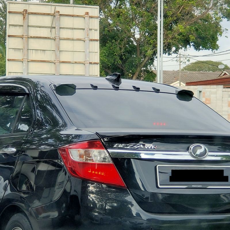 Window Visor Spoiler Rear Sun Roof Perodua Bezza New Bezza Rear Roof ...