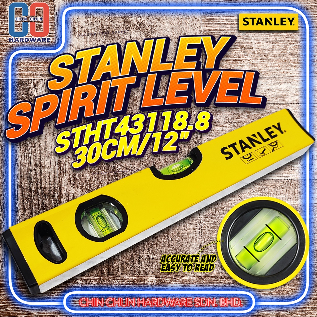 STANLEY BEAM SPIRIT LEVEL|WATER LEVEL RULER||MEASURING TOOL|WATER ...