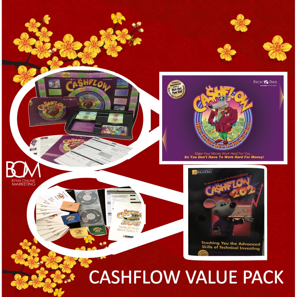 NEW CashFlow 101+ 202 Combo CashFlow101 202 Board Game Rich Dad English  Version CF | Shopee Malaysia