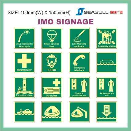 International Maritime Organization IMO Signage Rescue Boat Lift Boat ...