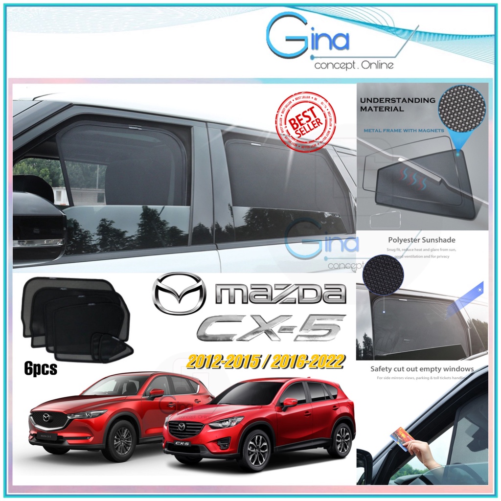 (6pcs) Mazda CX5 / CX5 2012 2021 CX5 2018 Foldable Sunshade