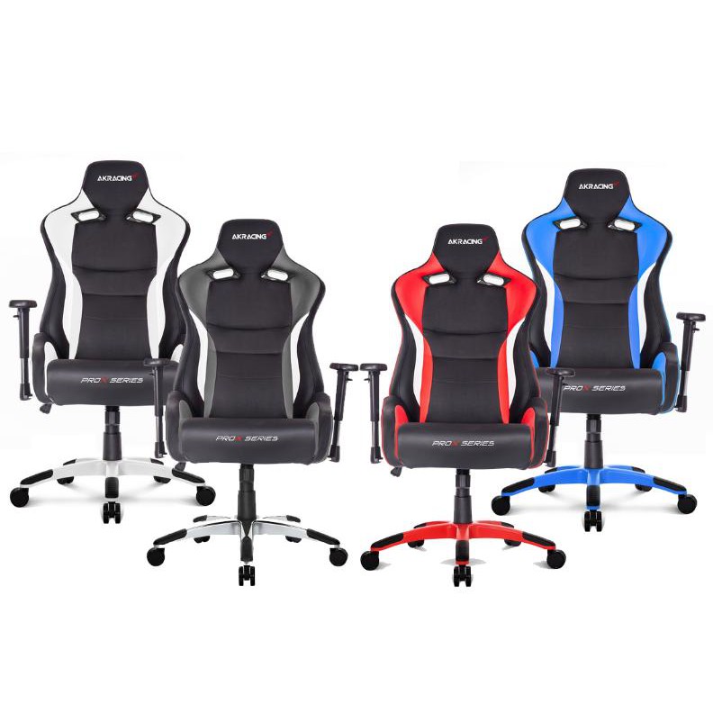 AKRacing ProX GAMING CHAIR BLUE GREY RED WHITE ON KL IS FREE