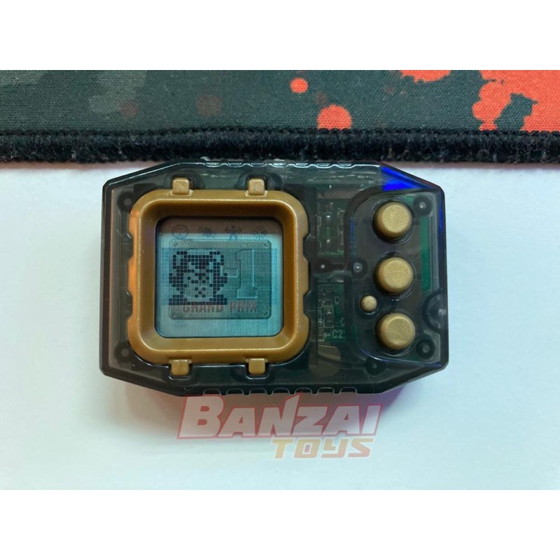 Digimon Pendulum 98 Ver. 5.5 Transparent Black Button/Frame Gold ...