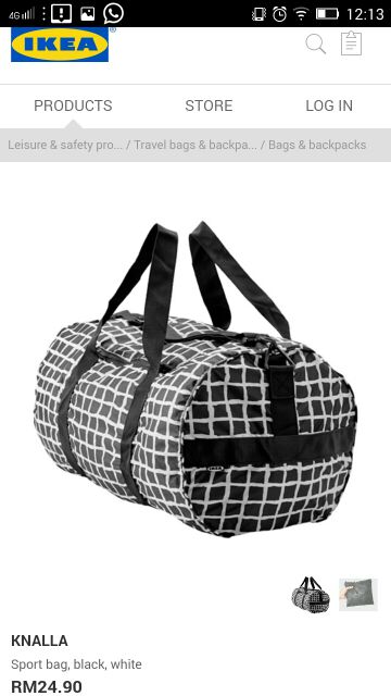 IKEA SPORT BAG TRAVEL BAG