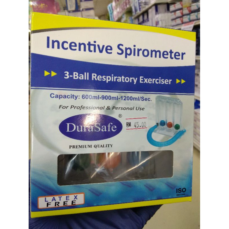 READY STOCKS DURASAFE INCENTIVE SPIROMETER (3-BALL Respiratory ...