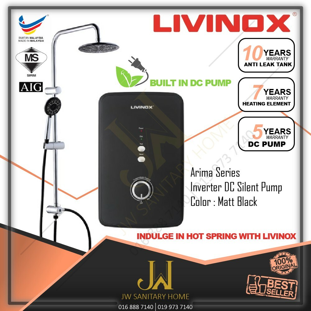 JW LIVINOX LWH-ARIMA DC Water Heater water heater dc pump shower water ...