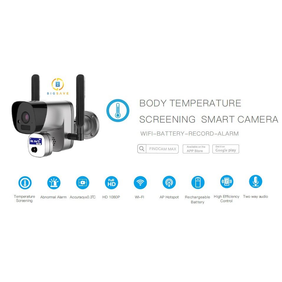 Standalone Body Temperature Screening Camera (Support WIFI & Apps ...