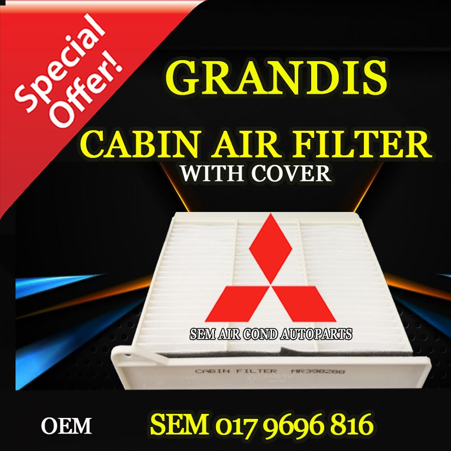 MITSUBISHI GRANDIS OEM FIBRE CABIN AIR FILTER WITH COVER (CAR AIRCOND