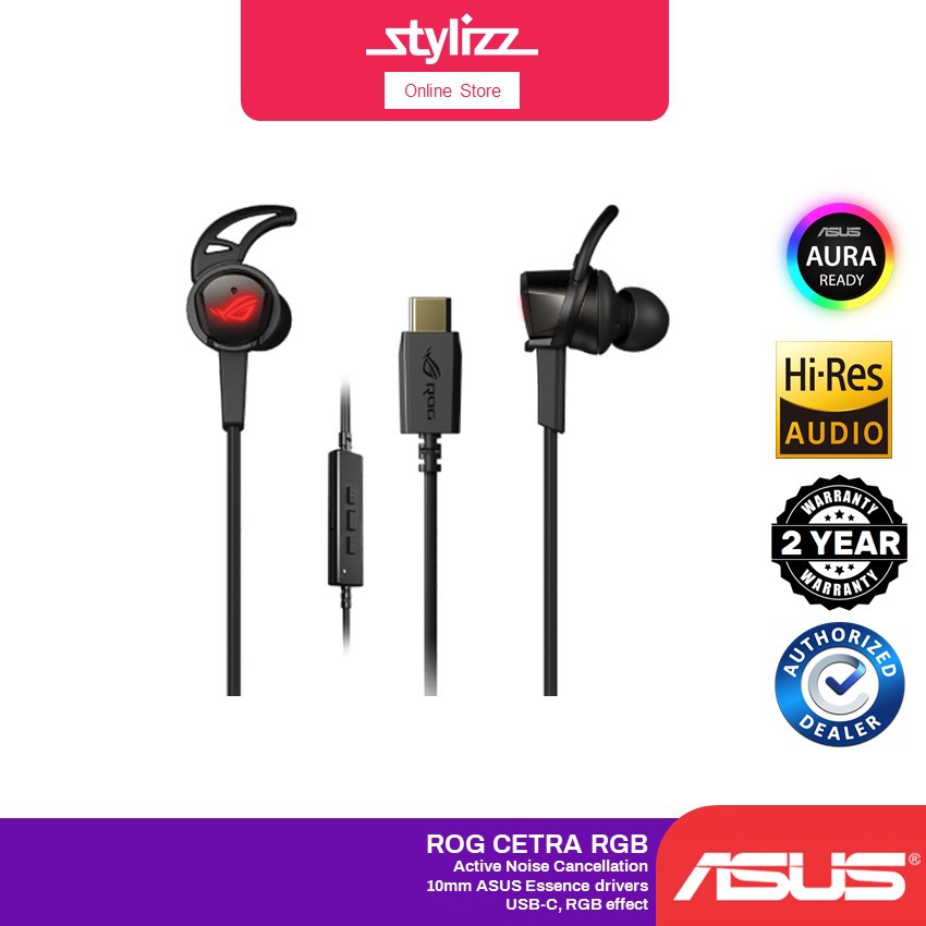 ASUS ROG Cetra RGB CETRA II In Ear Gaming Headphones With Active Noise Cancellation RGB version