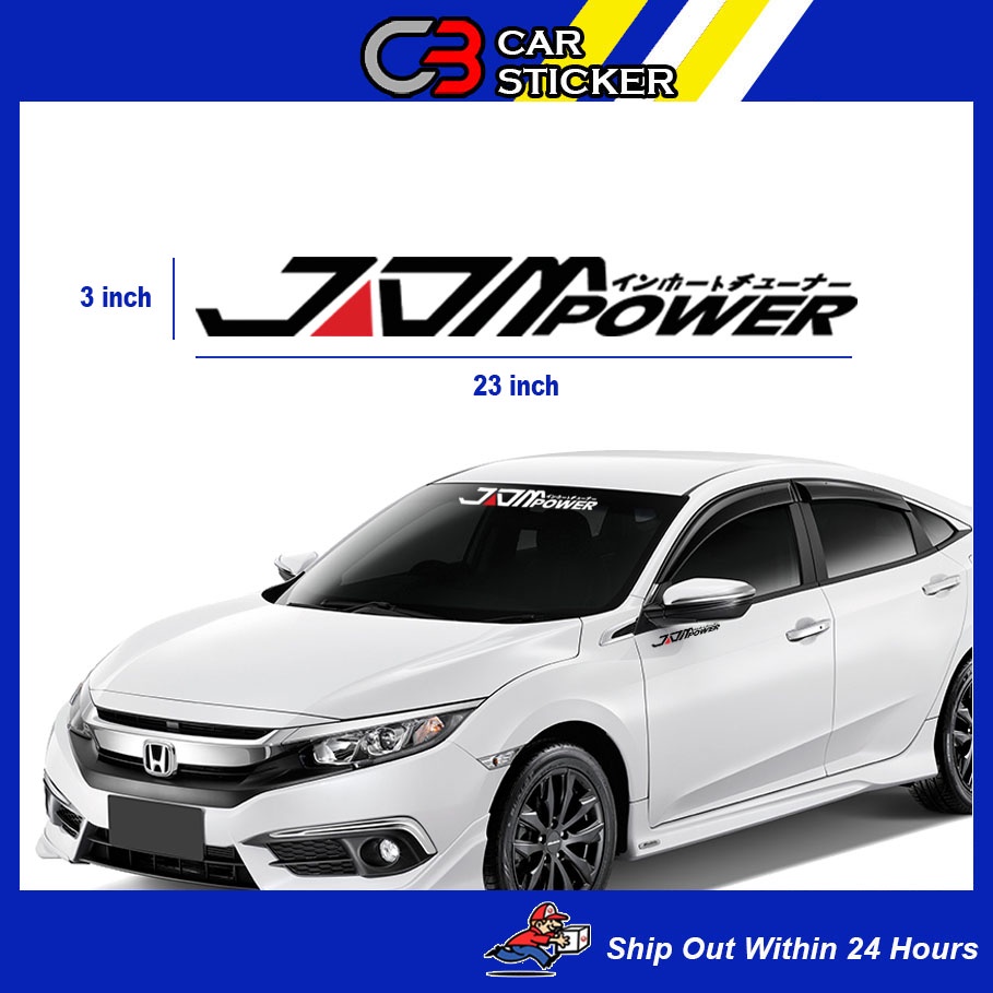 Jdm Power Car Sticker Cs737 Shopee Malaysia