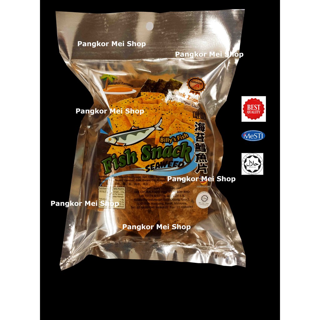 Ikan Garing Rumpai Laut 60gm / Ikan kod dengan rumpai laut / Billy's ...