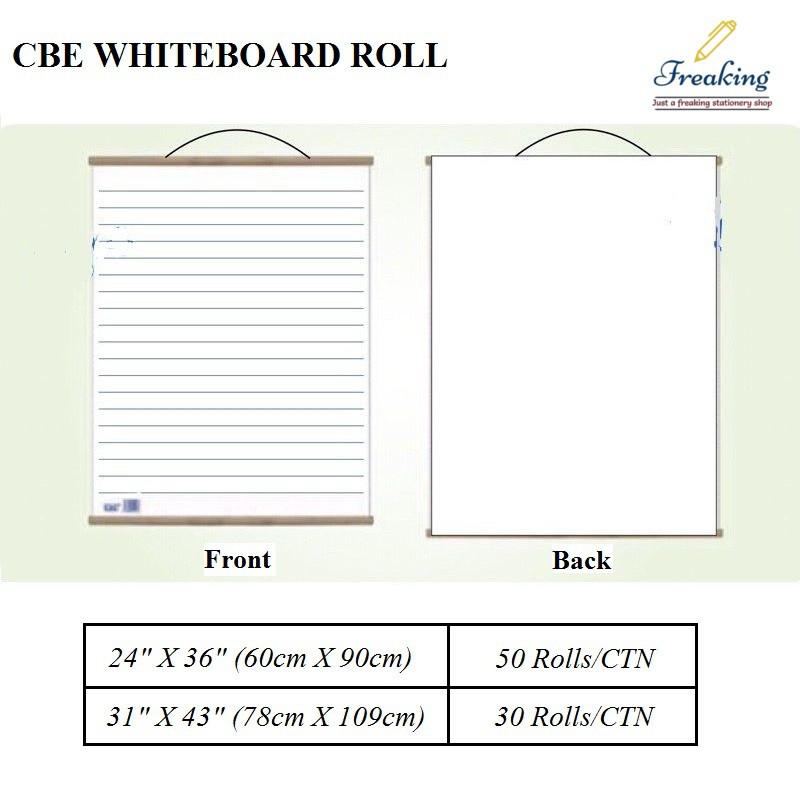 CBE WHITEBOARD ROLL 31