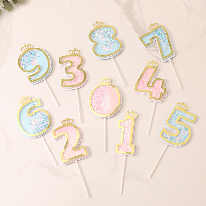 Happy Birthday Cake Topper Gold number cake topper Acrylic Birthday ...