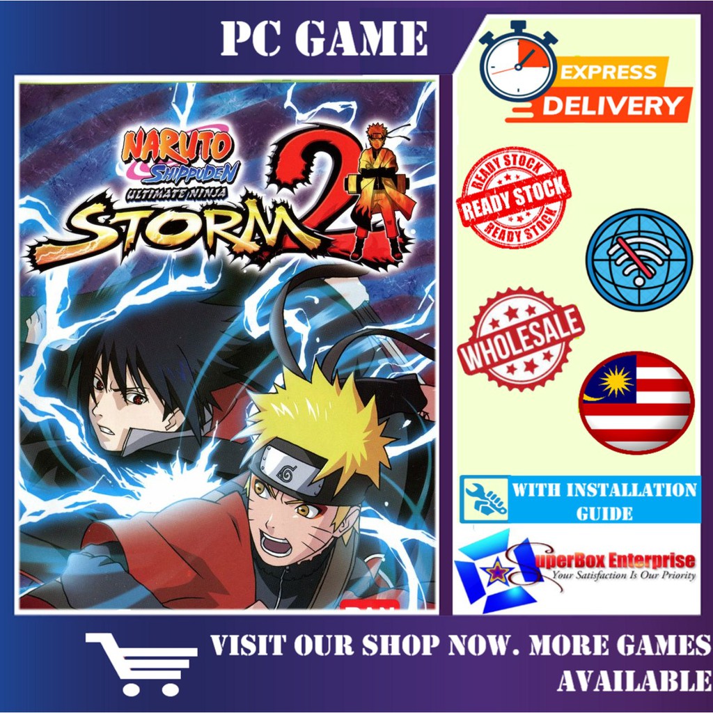 Digital DVD Pendrive FULL Naruto Shippuden Ultimate Ninja Storm 2 Offline Games Best PC Windows Game