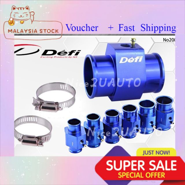 Defi Water Temperature Joint Pipe & Temp Sensor Adapter Gauge ...