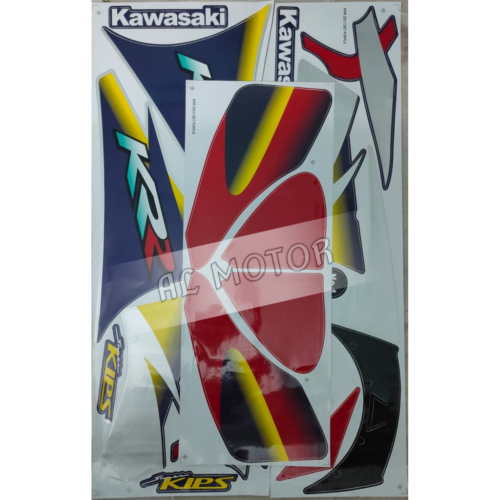 KAWASAKI KRR ZX150 ( 1 ) STRIPE STICKER | Shopee Malaysia