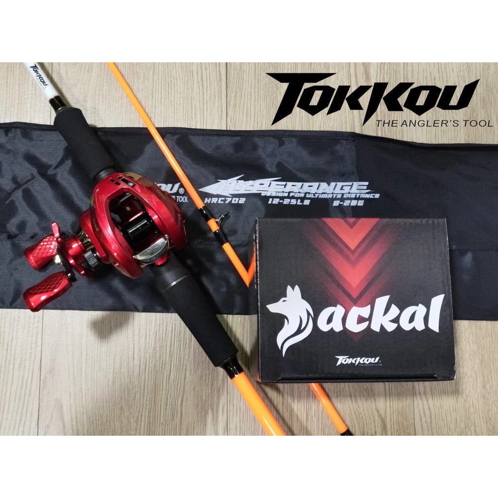 OFFER!! TOKKOU JACKAL REEL AND HYPERANGE ROD BC SET | Shopee Malaysia
